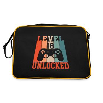 Level 18 Unlocked - Retro Bag - black/gold - Back