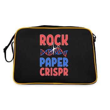 Rock Paper Crispr Professeur de biologie de manipulation génétique - Sac Retro - noir/or - Dos