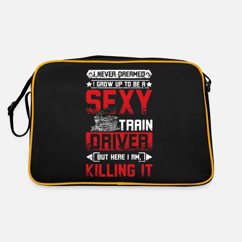 Sexy train driver Retro Bag