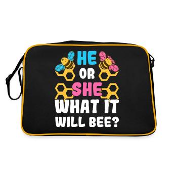 Il ou elle Qu’est-ce que ce sera le genre révéler garçon fille - Sac Retro - noir/or - Dos