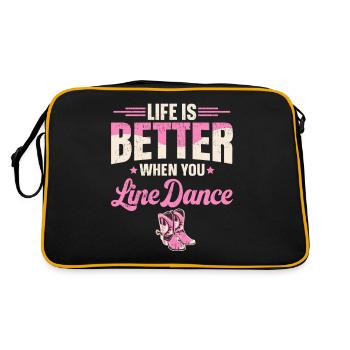 Danse en ligne Line Dance Line Dance - Sac Retro - noir/or - Dos