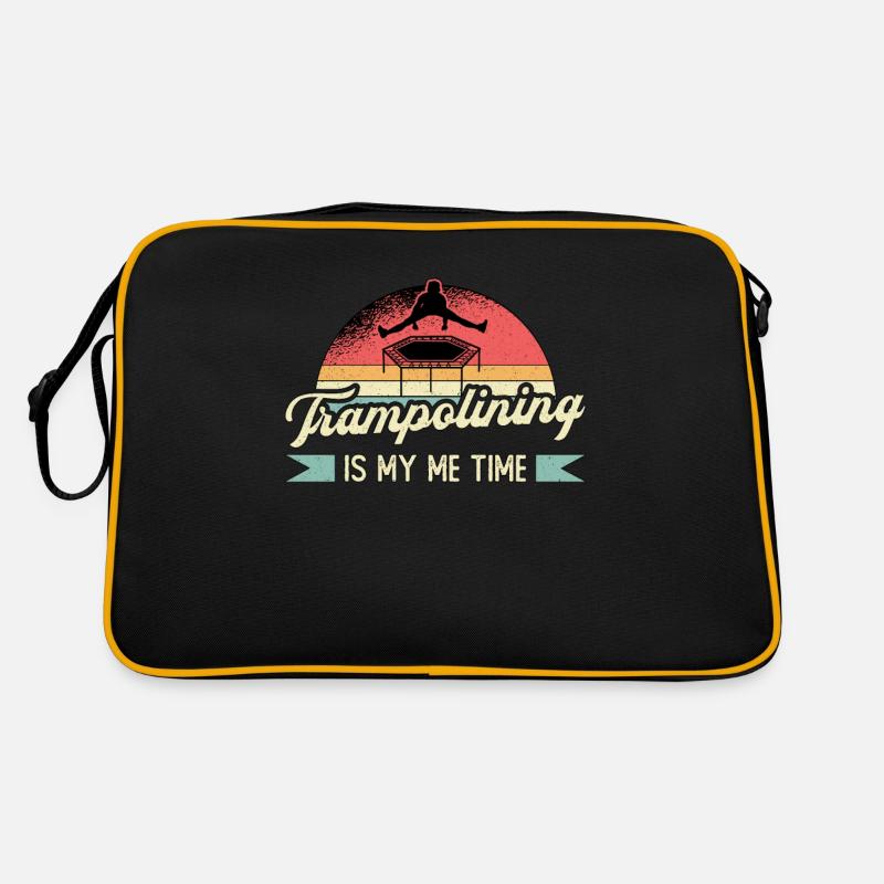 Trampoline Trampolin Trampolinspringer Geschenk Retro Tasche