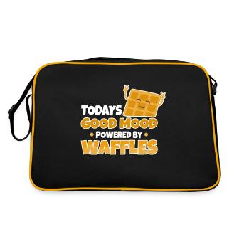 Powered by Waffles - Retro Bag - black/gold - Back
