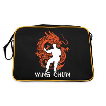 Wing Chun Dragon Fighter - Retro Bag - black/gold - Back