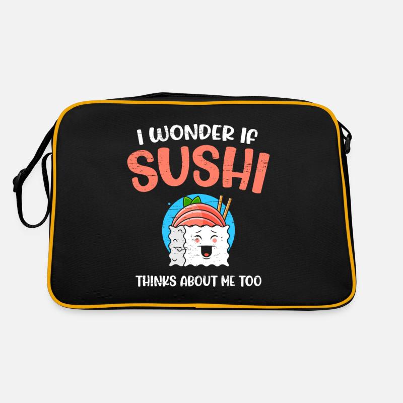 Sushi Roll Sushi - Sac Retro - noir/or