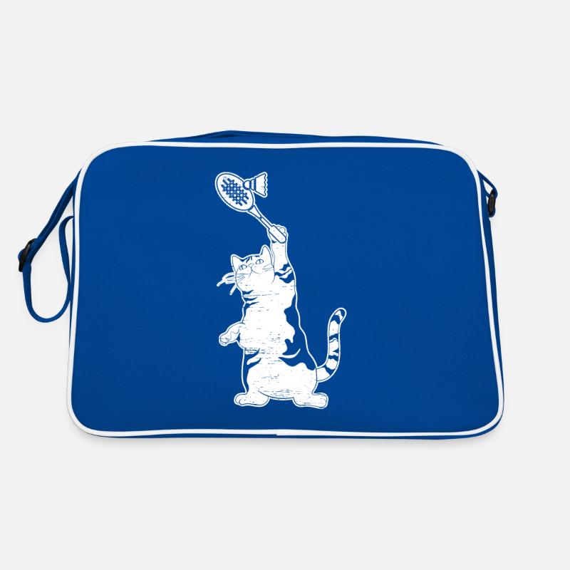Badminton Badminton Katze Retro Tasche