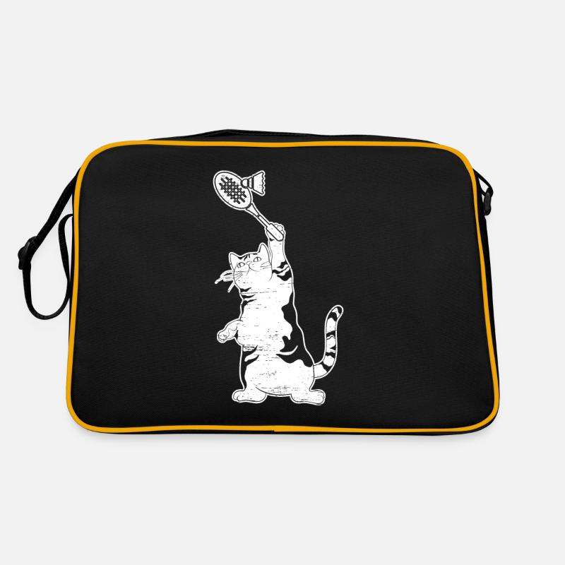 Badminton Badminton Chat - Sac Retro - noir/or