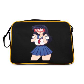 Anime Anime Merch Anime Anime Outfit Anime Characters - Retro Bag - black/gold - Back