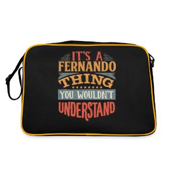 It's A Fernando Thing You Wouldnt Understand - - Retro Bag - black/gold - Back