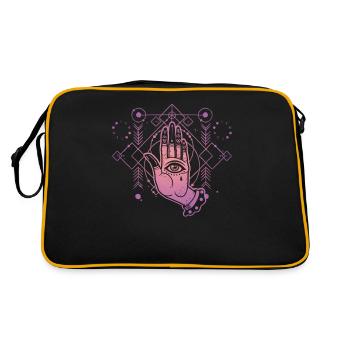 Hand Tarot sacred geometry - Retro Bag - black/gold - Back