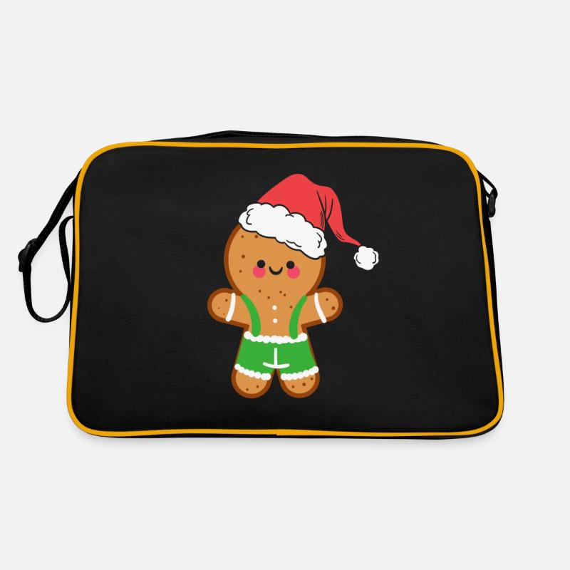 Gingerbread Man Christmas Gingerbread Retro Bag