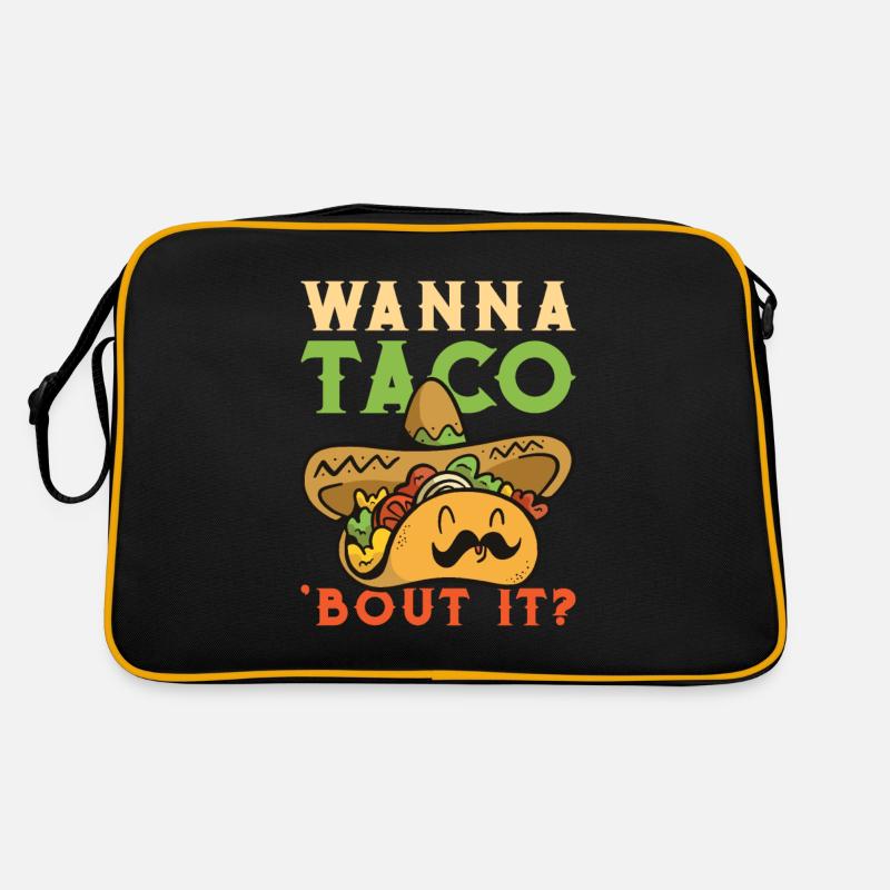 Wanna Taco' Bout It - Funny Taco Retro Bag