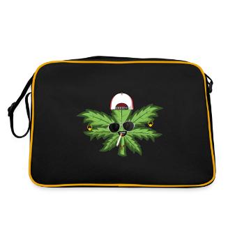 Hemp - Retro Bag - black/gold - Back