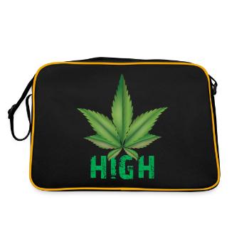 Hemp - Retro Bag - black/gold - Back