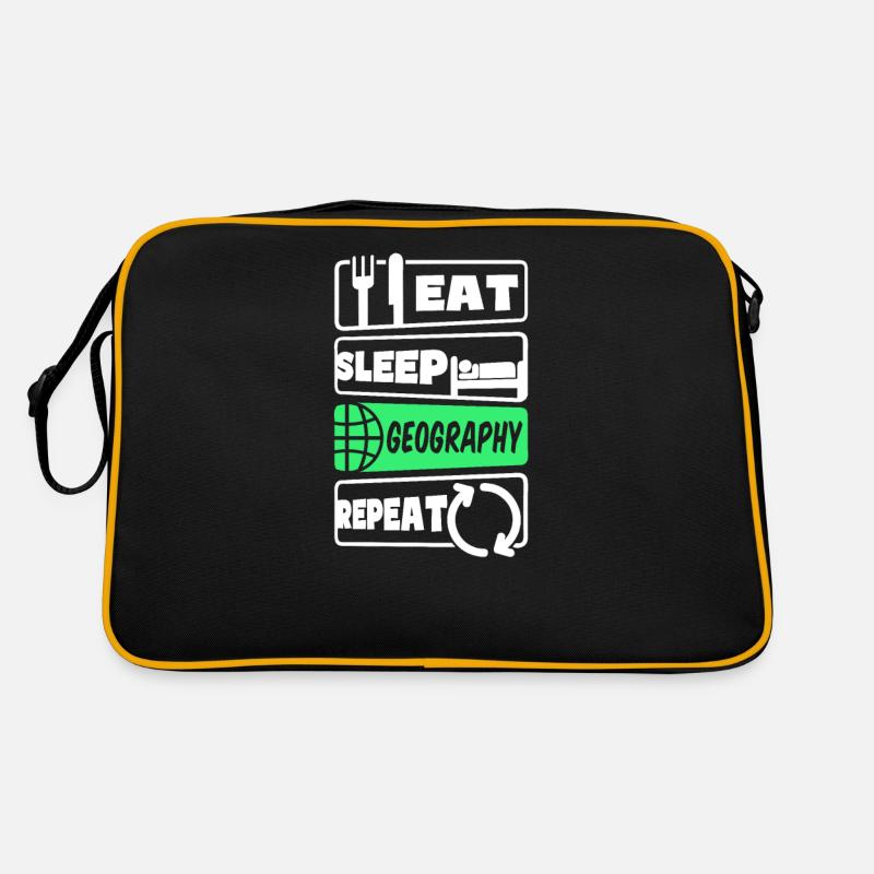 Geography Teacher Eat Sleep Repeat Retro Bag