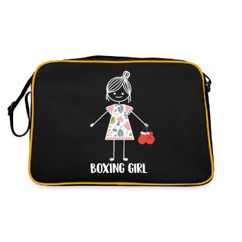 Boxing Boxing Boxer Boxing Fight Fighter - Retro Bag - black/gold - Back