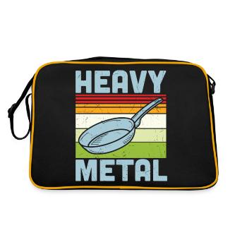 Heavy Metal Pan Frying Pan - Retro Bag - black/gold - Back