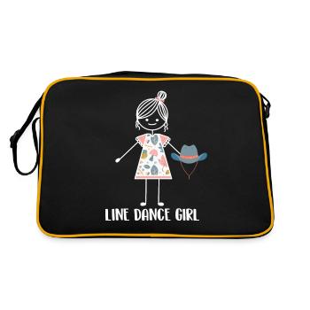 Danse en ligne - Sac Retro - noir/or - Dos
