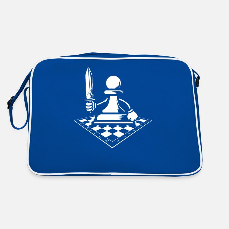 Schach Schachfigur Retro Tasche