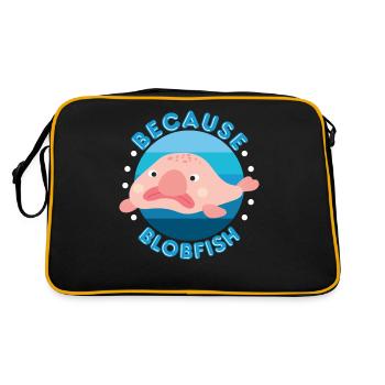 Parce que Blobfish | Blobfish Spirit Animal Lover Tier - Sac Retro - noir/or - Dos