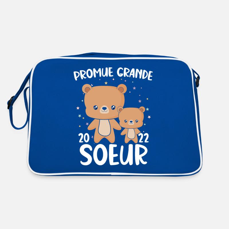 Befördert Große Schwester 2022 Bär Retro Tasche