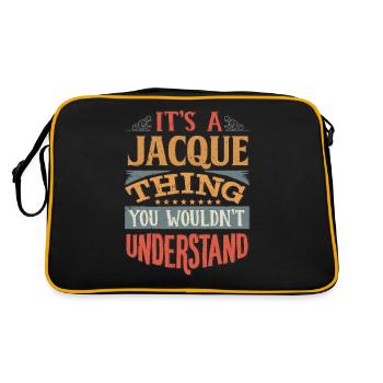C’est une chose jacque que vous ne comprendriez pas - - Sac Retro - noir/or - Dos