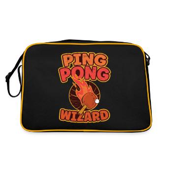 Table Tennis Ping Pong Ping Pong Wizard - Retro Bag - black/gold - Back
