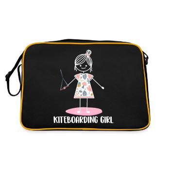 Kitesurf Kiteboard Kite Kite Kiten - Sac Retro - noir/or - Dos
