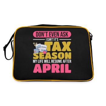 | de la saison des impôts Taxes Saison des impôts - Sac Retro - noir/or - Dos