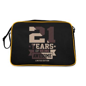 21 ans d’être génial 21st Birthday Gift Ideas - Sac Retro - noir/or - Dos