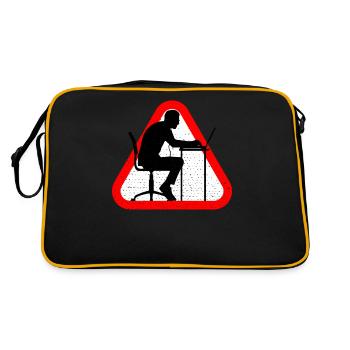 Attention Web Developer - Retro Bag - black/gold - Back