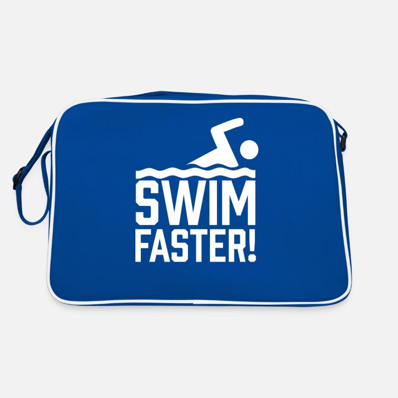 Swimming Fast Swimming Instructor Swimming Course Retro Bag