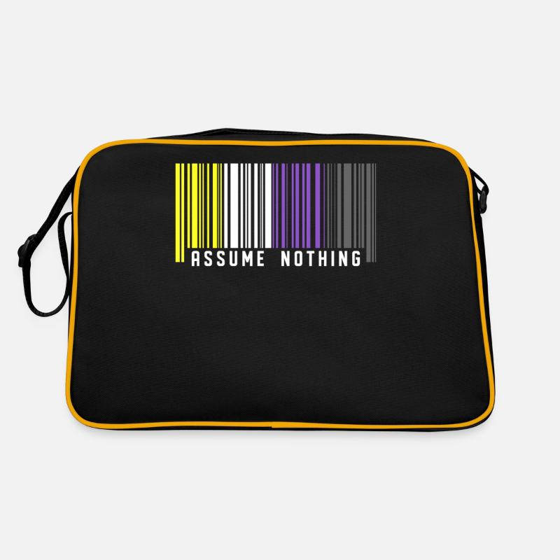 Nonbinary | Non-Binary Pride Barcode Flag Retro Bag