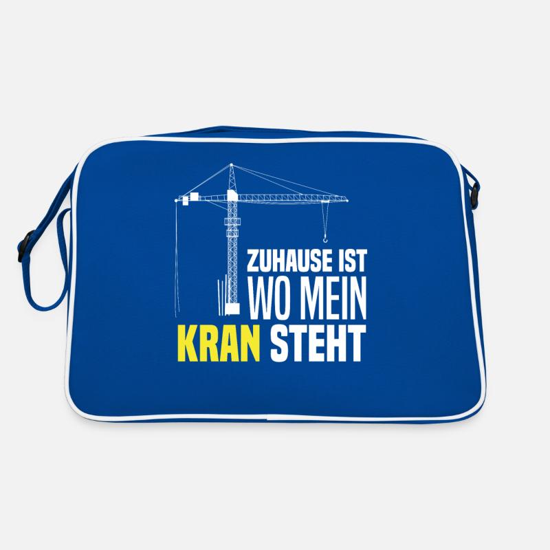 Kran Kranführer Retro Tasche