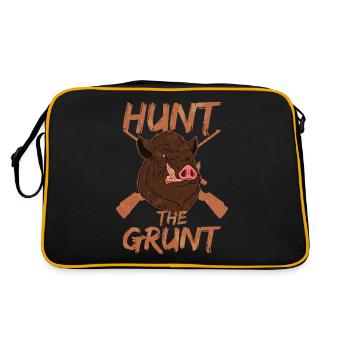 Chasse au cochon et chasse au sanglier - Sac Retro - noir/or - Dos