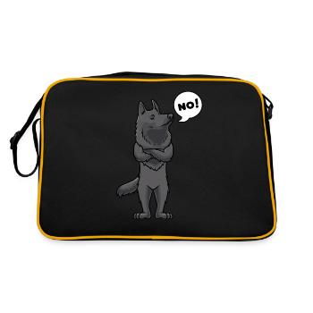 Groenendael Chien Berger Belge Têtu - Sac Retro - noir/or - Dos