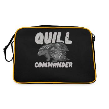 Porcupine - Retro Bag - black/gold - Back