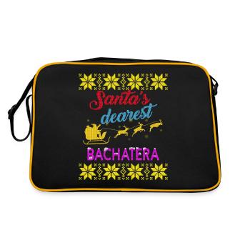 Santa's dearest Bachatera Ugly - Retro Bag - black/gold - Back