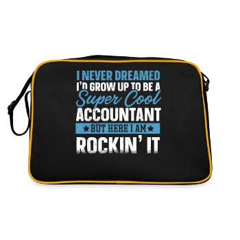 Comptabilité Drôle Diplôme de comptable - Sac Retro - noir/or - Dos