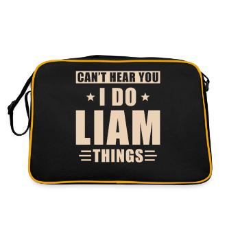 Liam choses - Sac Retro - noir/or - Dos