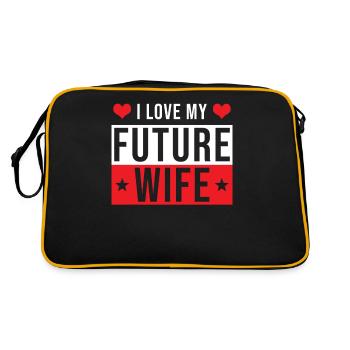 Engaged Gift - Retro Bag - black/gold - Back