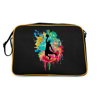 Basketball Players - Retro Bag - black/gold - Back