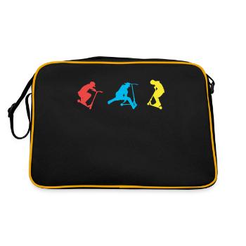 Scooter - Retro Bag - black/gold - Back