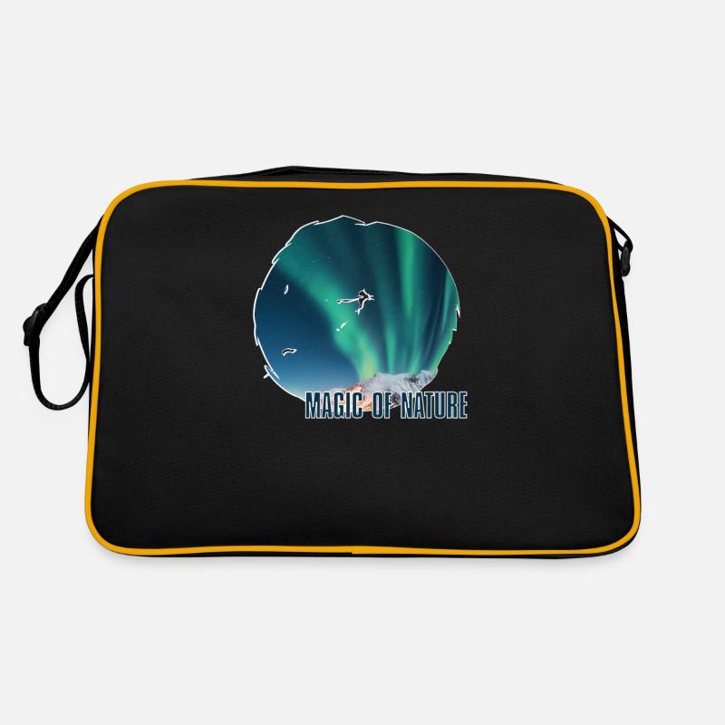 Aurora Nordlichter Retro Tasche