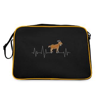 Chèvre Chèvre Heartbeat Chèvre Amour - Sac Retro - noir/or - Dos