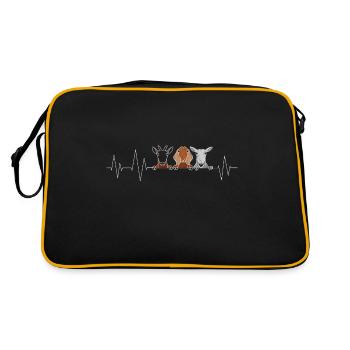Chèvres Heartbeat Chèvre Amour - Sac Retro - noir/or - Dos