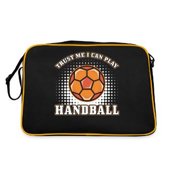 Cadeau de handball dicton drôle - Sac Retro - noir/or - Dos