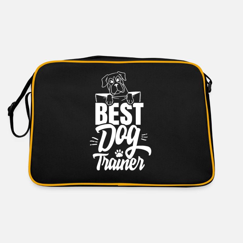 Best Dog Trainer Dog School Dog Handler Saying Retro Bag