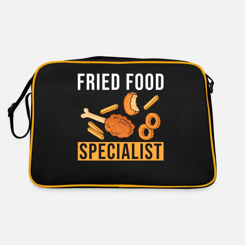 Frittiertes Essen Retro Tasche