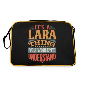 C’est une chose lara que vous ne comprendriez pas - Lara - Sac Retro - noir/or - Dos